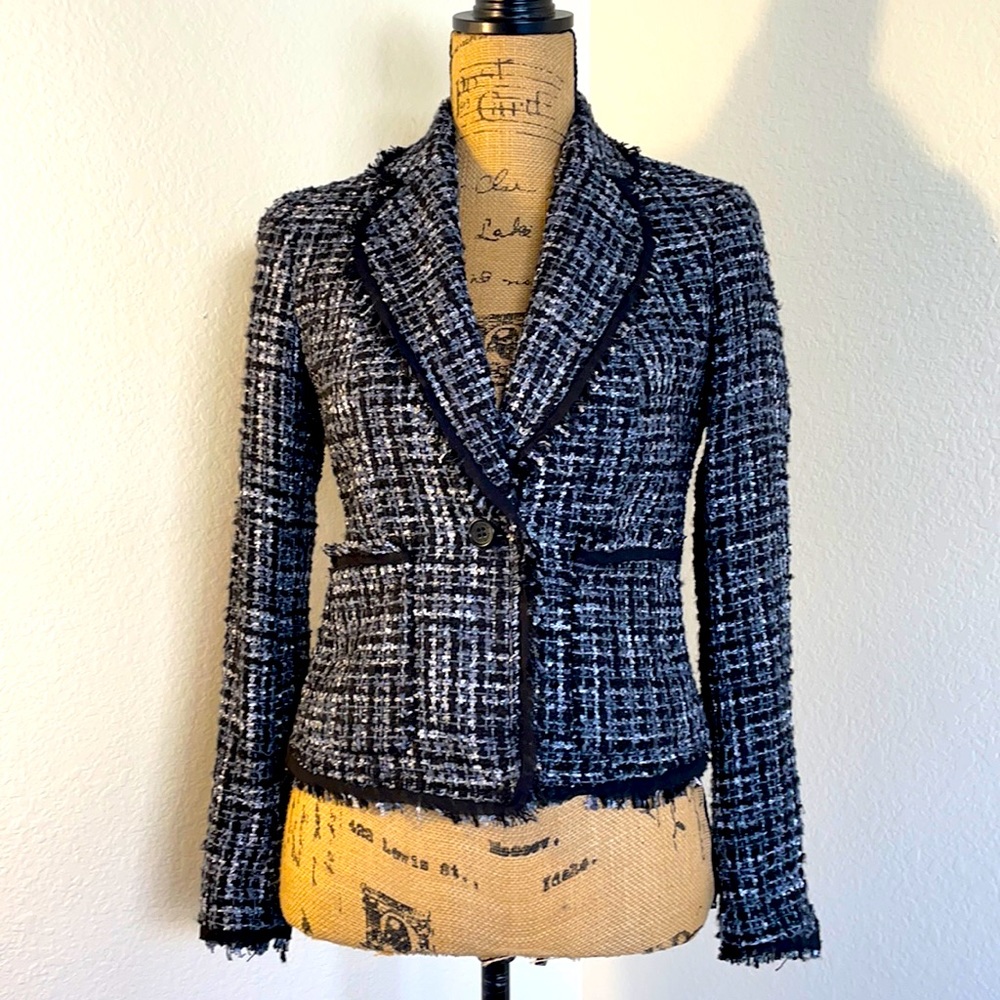 Anne Klein Bouclé Tweed Blazer Jacket NWT - Picture 3 of 17